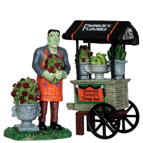 Franks Graveyard Bouquet - Frankenstein with his flower cart