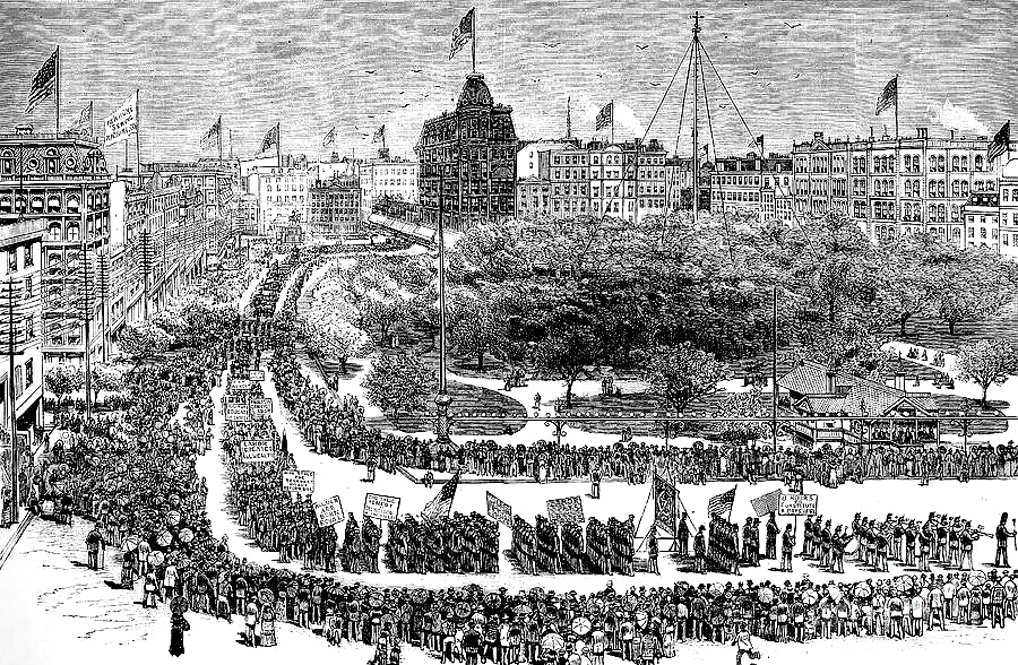 The first Labor day in New York